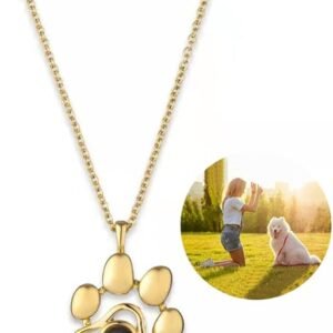 Paw Print photo Necklace